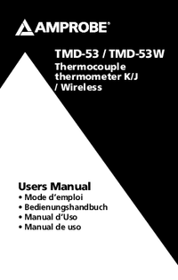 Thumbnail of document Manual - TMD-53 Thermocouple Thermometer K/J-Type